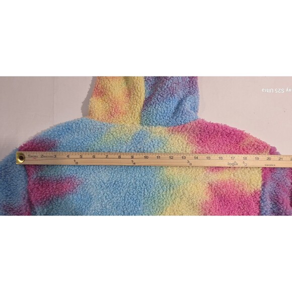 Mattel Barbie Movie "I am Kenough" Rainbow Tie Dye Sherpa Hoodie Unisex Size XL - Picture 12 of 15